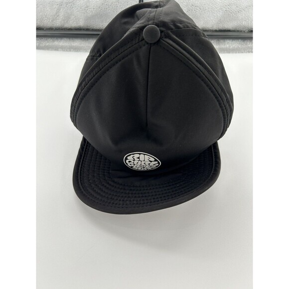 RIP CURL Wetsuits Torquay Trestles Hossegor Surfer Hat Snapback CHIN STRAP Black
